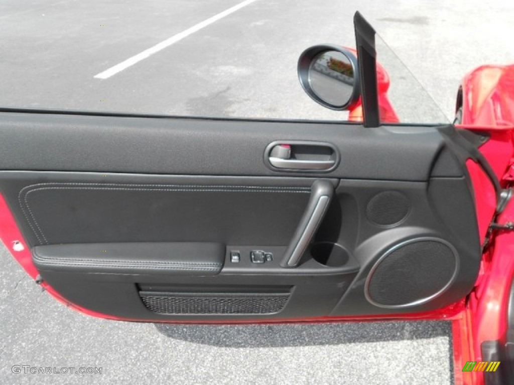 2012 Mazda MX-5 Miata Grand Touring Roadster Black Door Panel Photo #80337060