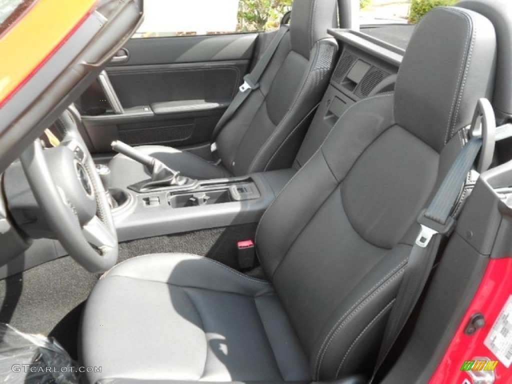 Black Interior 2012 Mazda MX-5 Miata Grand Touring Roadster Photo #80337080