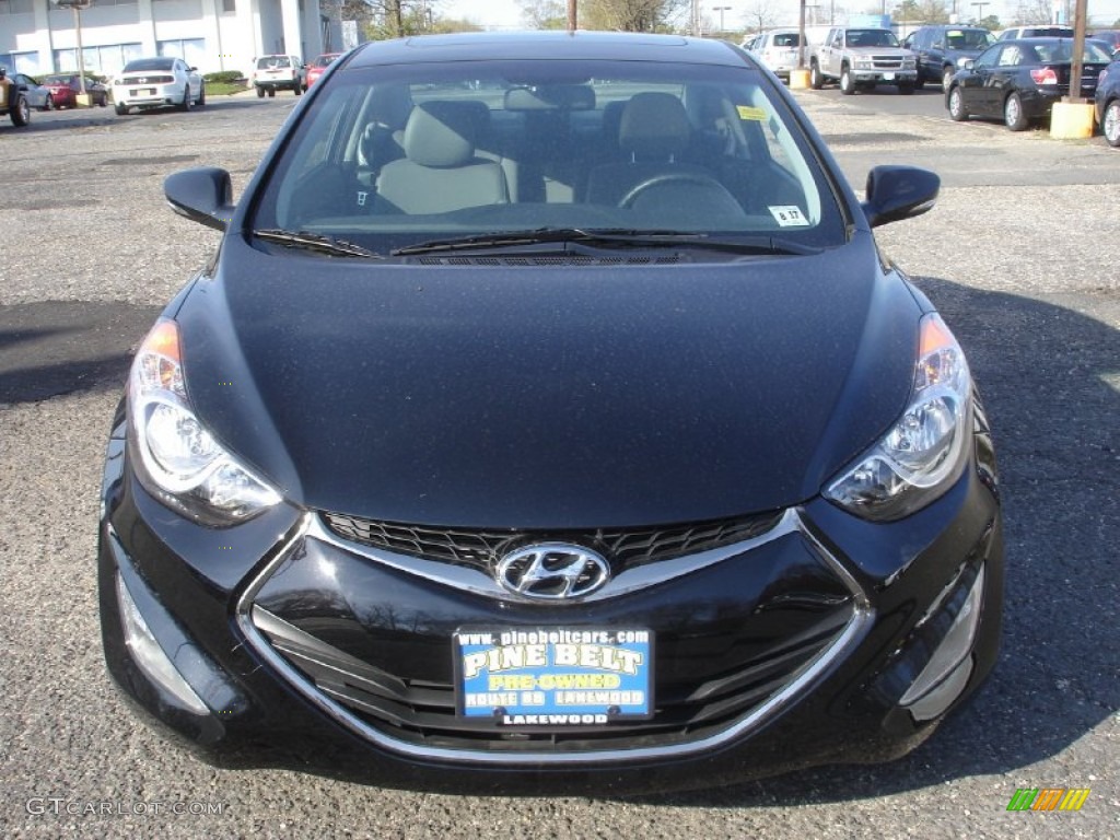2013 Elantra Coupe SE - Black / Black photo #2