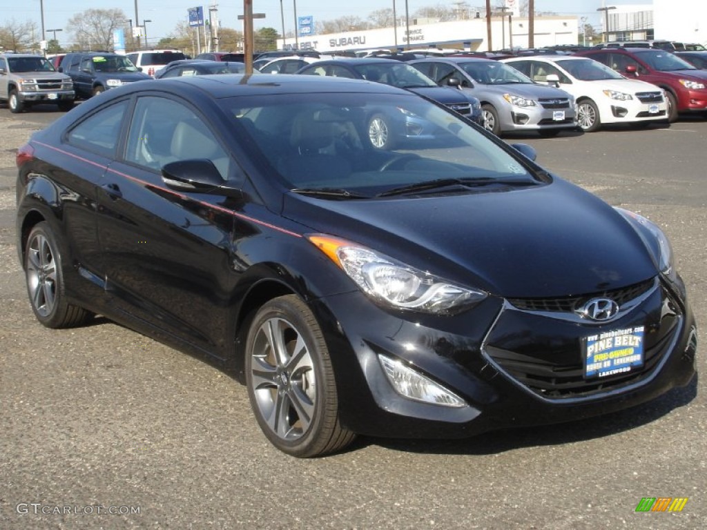 2013 Elantra Coupe SE - Black / Black photo #3