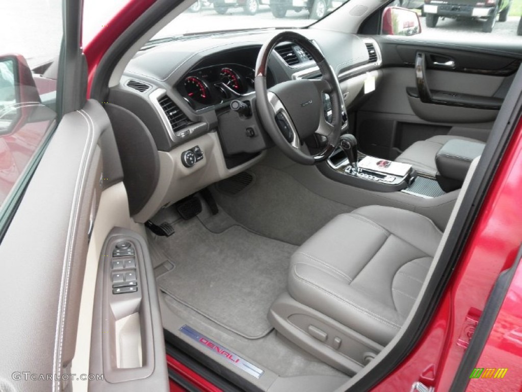 2013 Acadia Denali - Crystal Red Tintcoat / Cocoa Dune photo #6