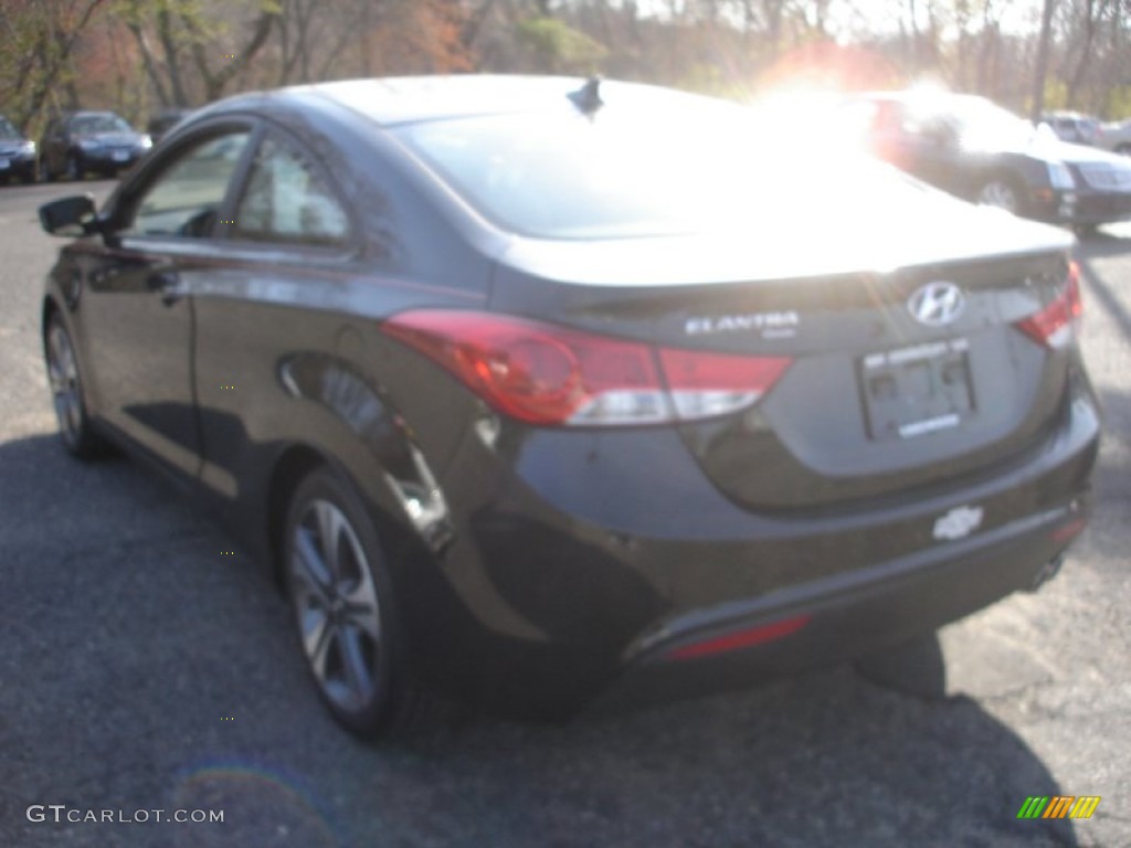 2013 Elantra Coupe SE - Black / Black photo #6