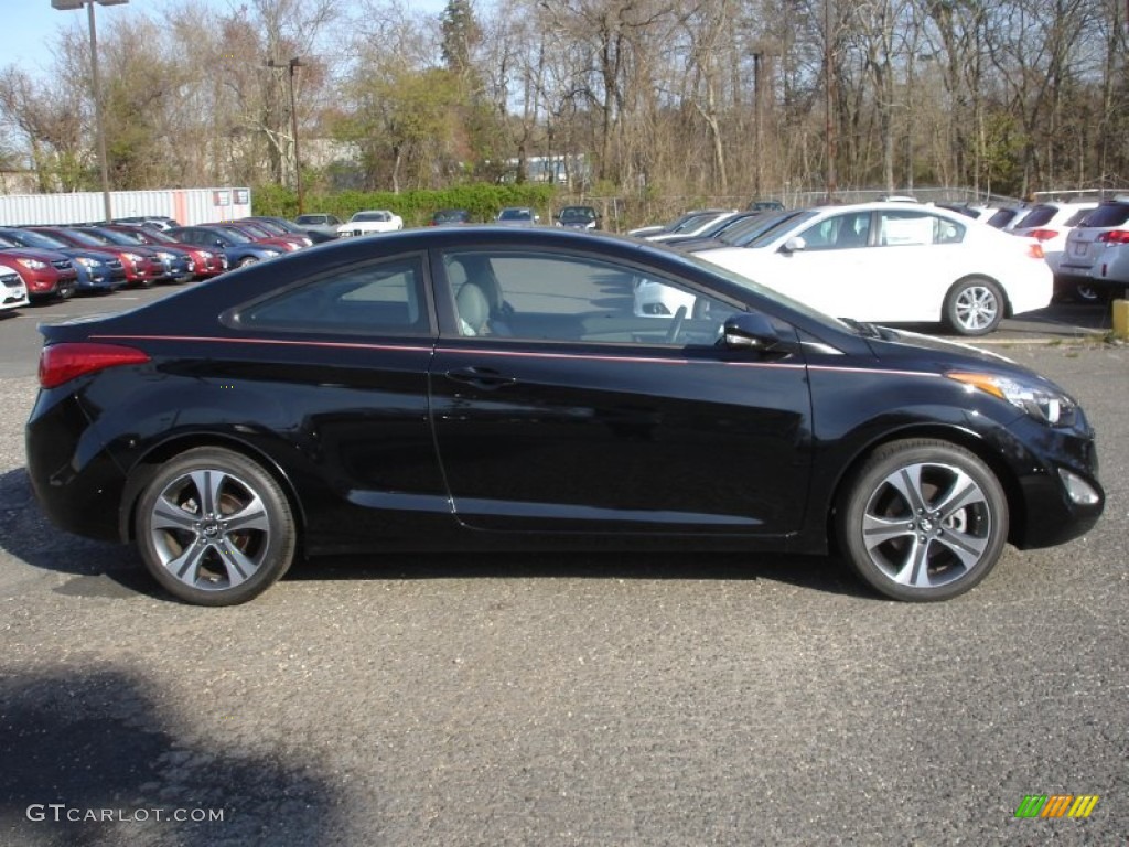 2013 Elantra Coupe SE - Black / Black photo #7
