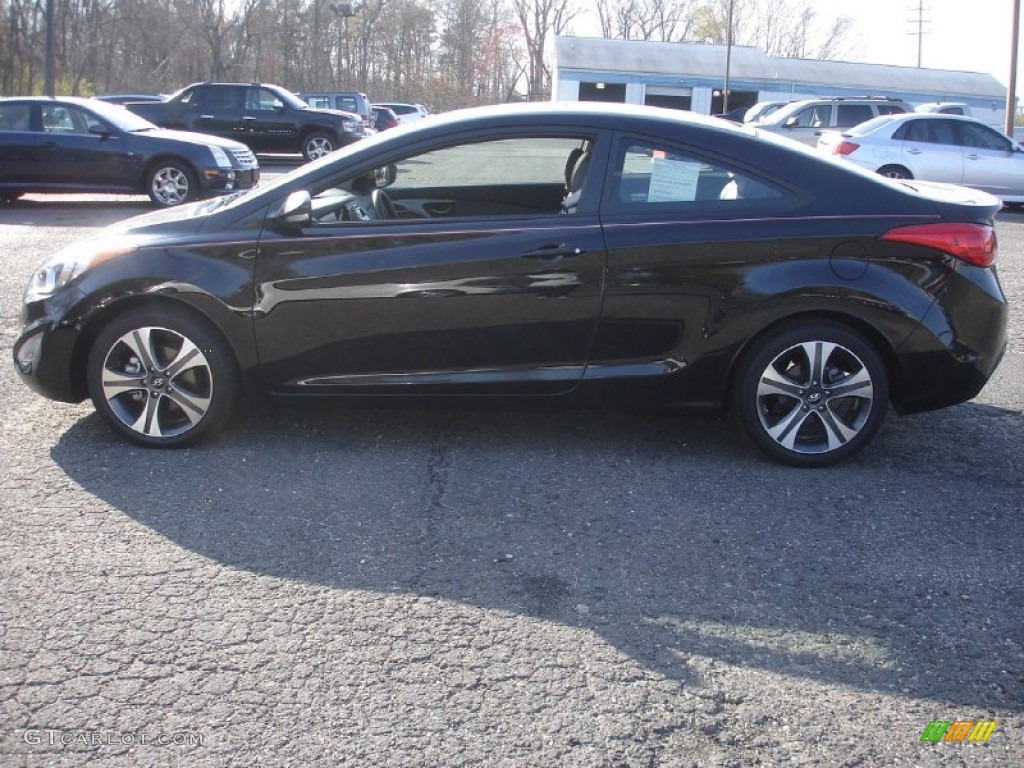 2013 Elantra Coupe SE - Black / Black photo #9
