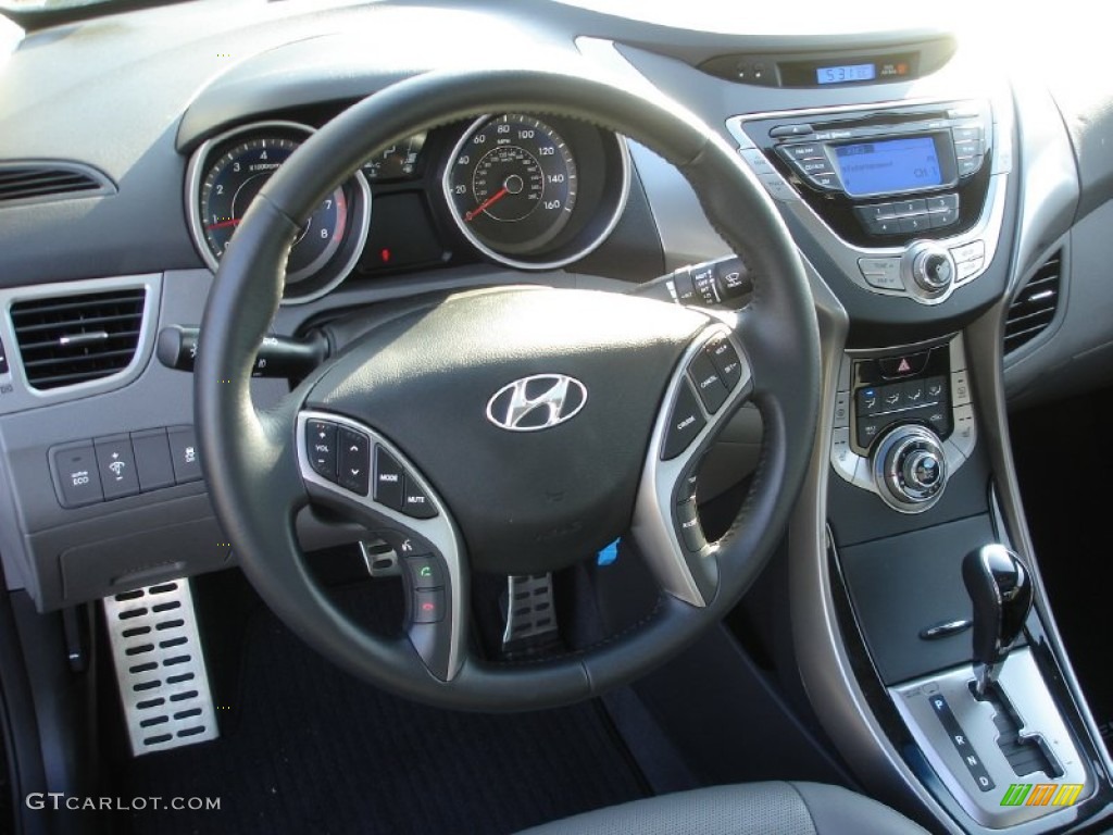 2013 Elantra Coupe SE - Black / Black photo #13