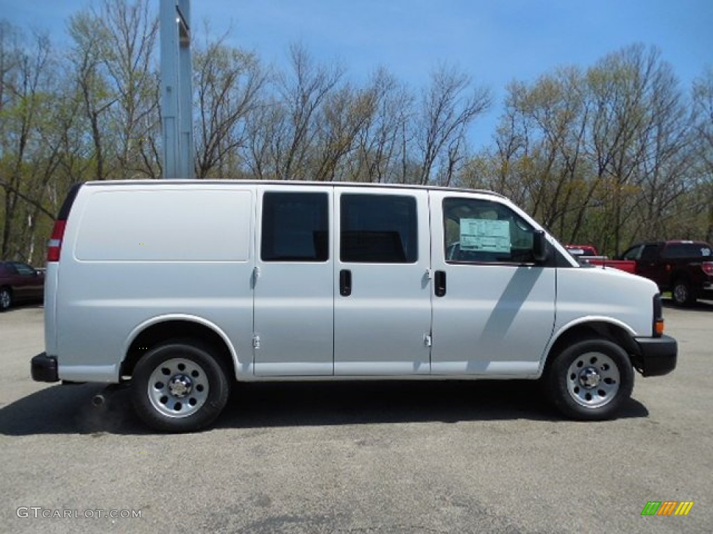 Summit White 2013 Chevrolet Express 1500 AWD Cargo Van Exterior Photo #80338760