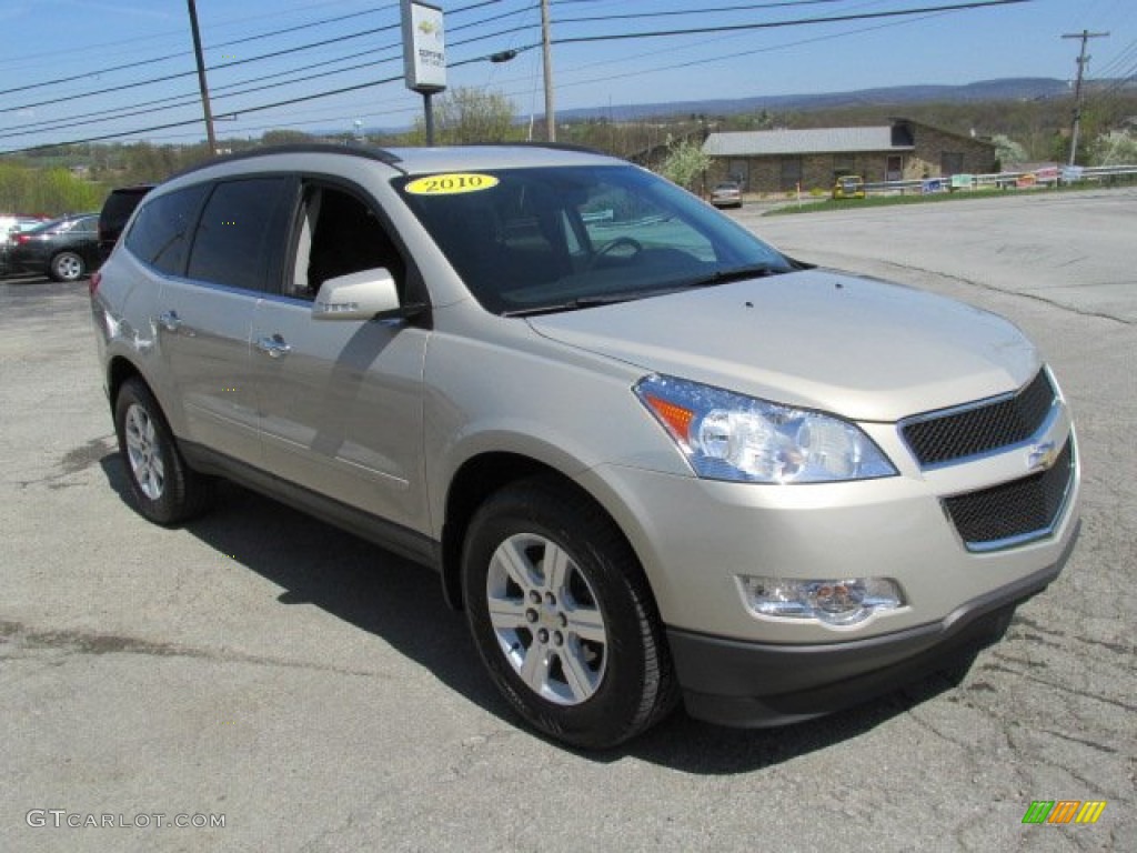 Gold Mist Metallic 2010 Chevrolet Traverse LT AWD Exterior Photo #80339307