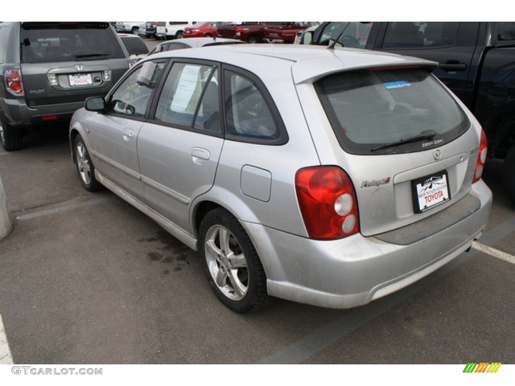 2003 Protege 5 Wagon - Sunlight Silver Metallic / Gray photo #3
