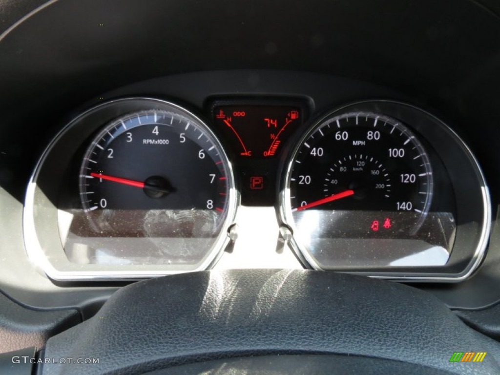2013 Nissan Versa 1.6 SV Sedan Gauges Photo #80340097