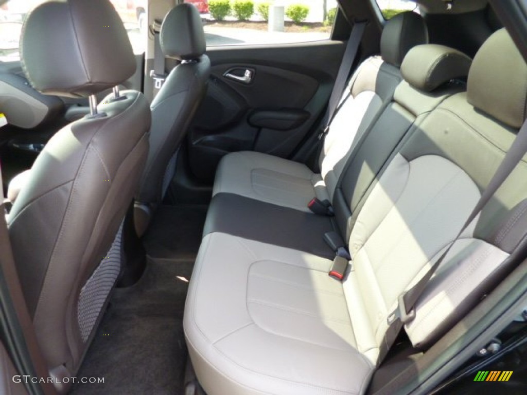 Taupe Interior 2013 Hyundai Tucson Limited AWD Photo #80340482