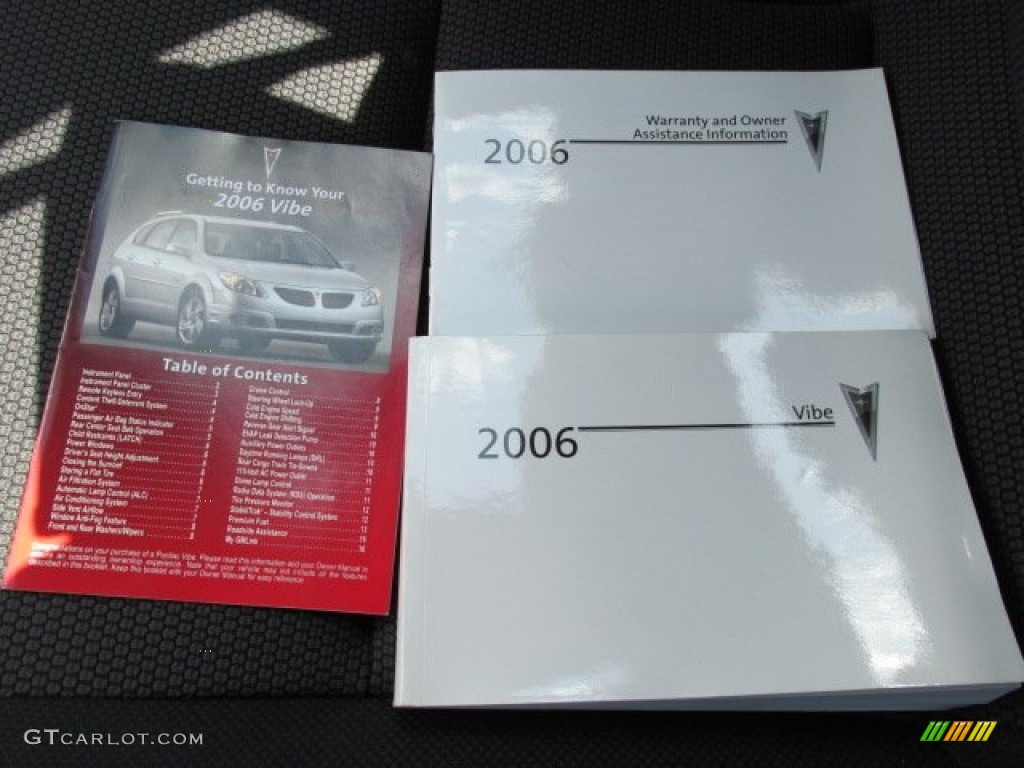 2006 Pontiac Vibe Standard Vibe Model Books/Manuals Photo #80340926