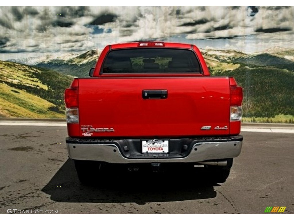 2013 Tundra Platinum CrewMax 4x4 - Barcelona Red Metallic / Graphite photo #4