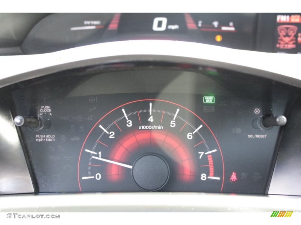 2012 Civic Si Sedan - Dyno Blue Pearl / Black photo #14