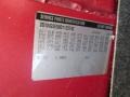505Q: Crystal Red Tintcoat 2013 Chevrolet Impala LT Color Code