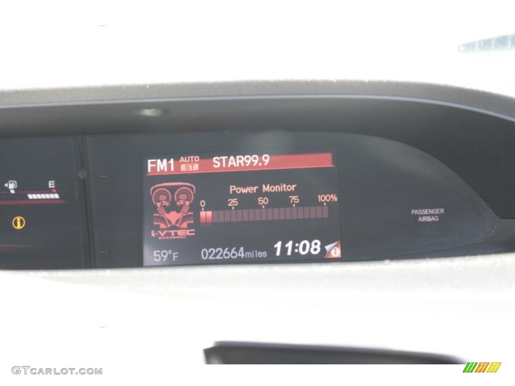 2012 Civic Si Sedan - Dyno Blue Pearl / Black photo #17