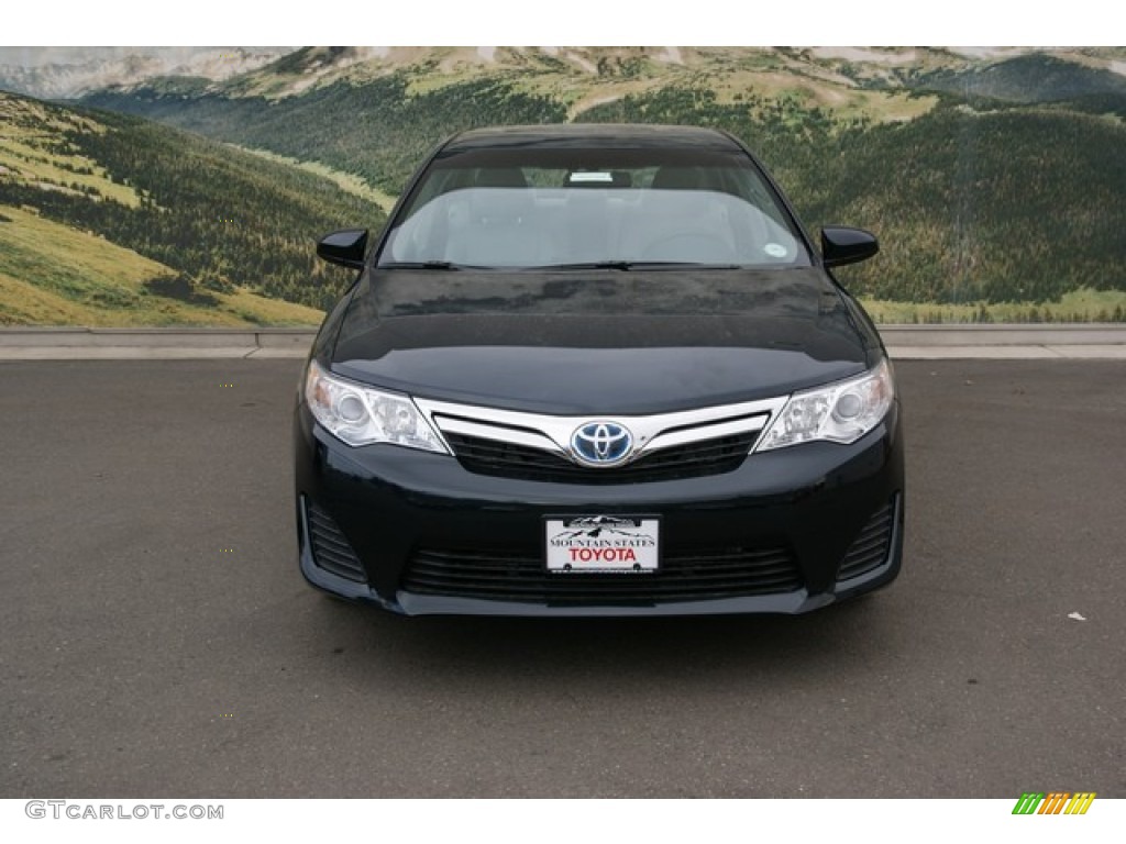 2013 Camry Hybrid LE - Cosmic Gray Metallic / Light Gray photo #3