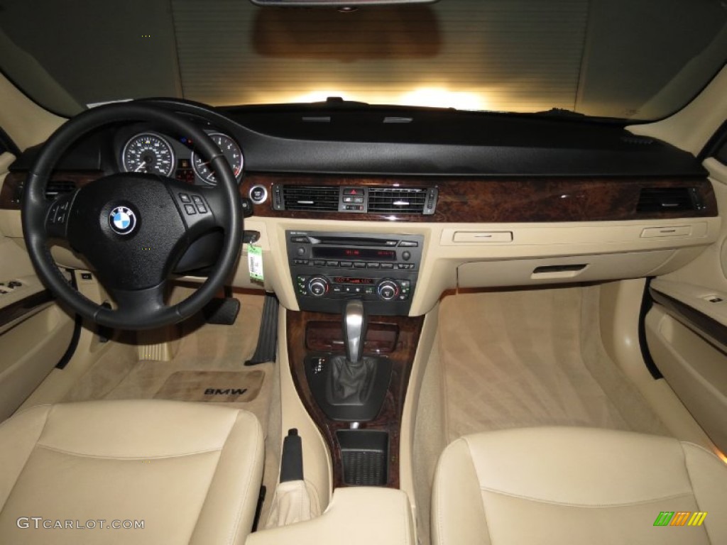 2007 BMW 3 Series 328i Sedan Beige Dashboard Photo #80343977