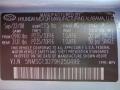 WG: Silver Blue 2009 Hyundai Santa Fe GLS Color Code
