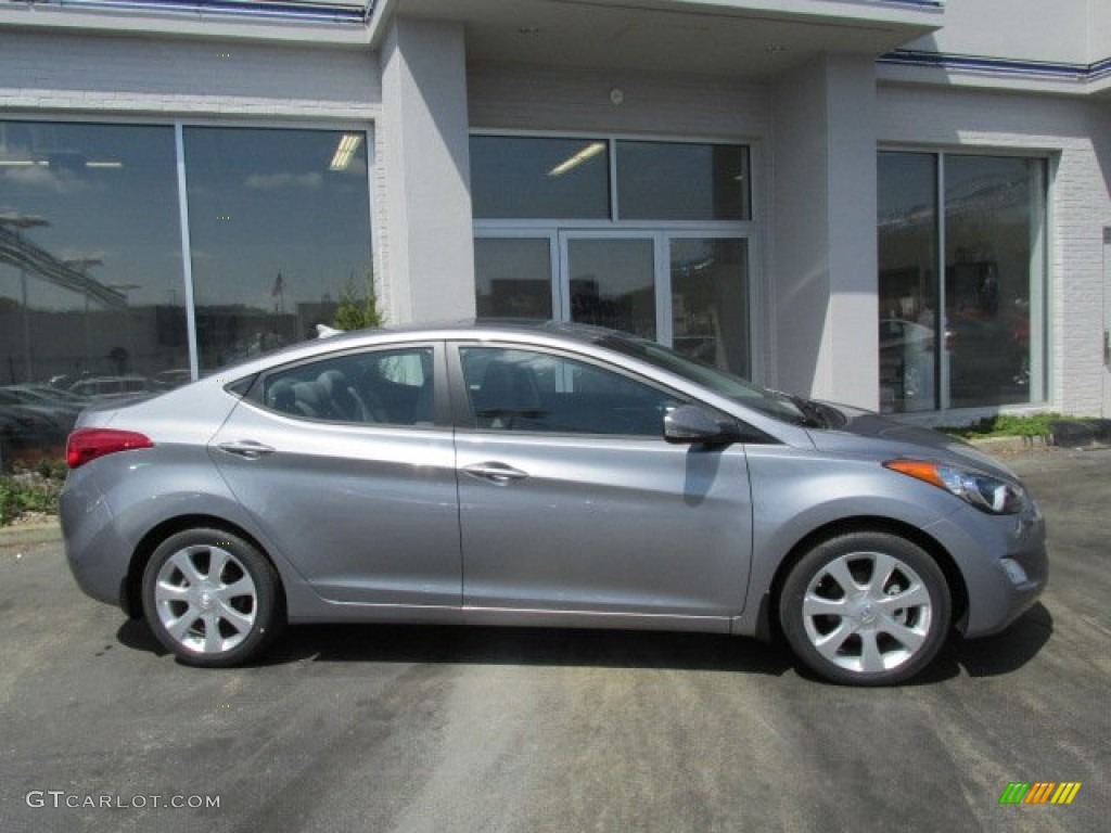 2013 Elantra Limited - Titanium Gray Metallic / Gray photo #2