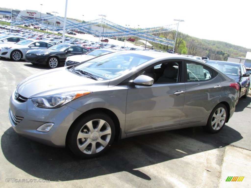 2013 Elantra Limited - Titanium Gray Metallic / Gray photo #4