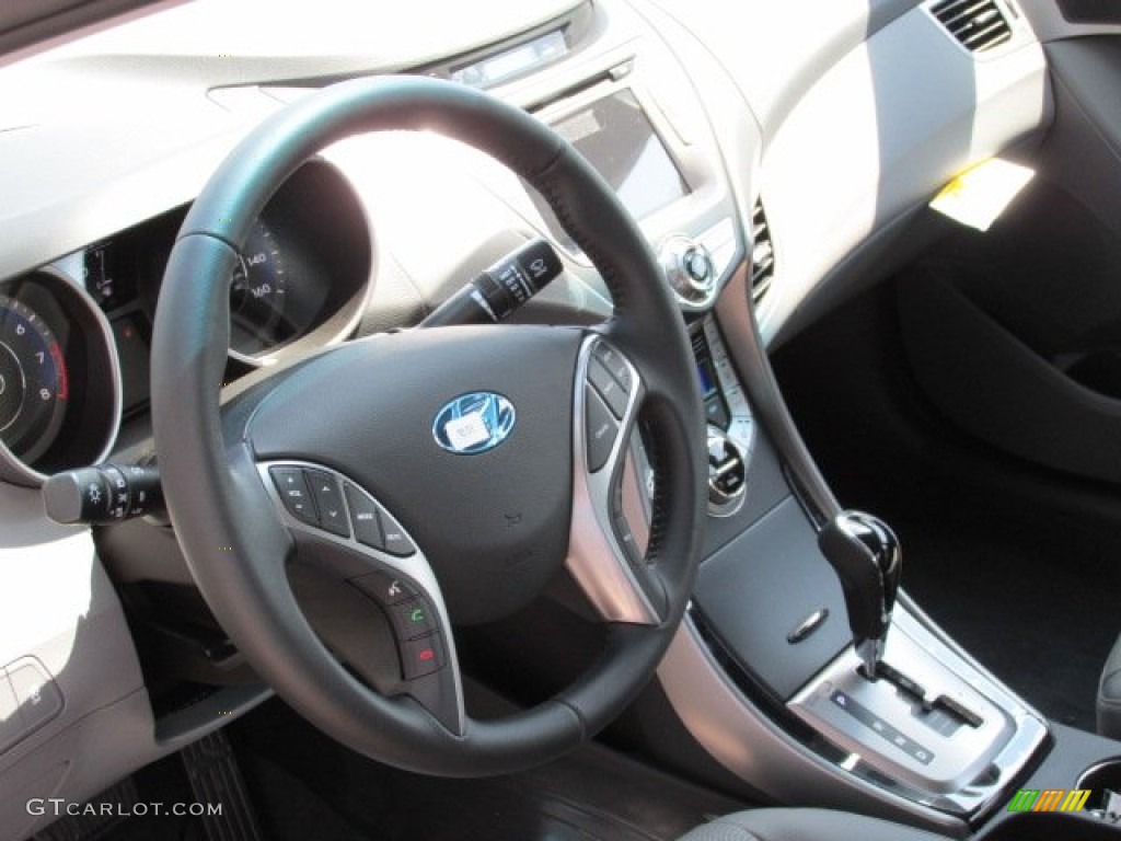 2013 Elantra Limited - Titanium Gray Metallic / Gray photo #6