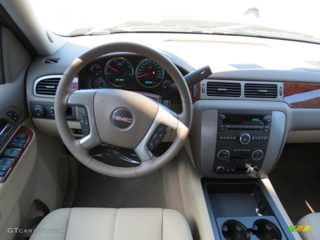 2013 Sierra 2500HD SLT Crew Cab - Mocha Steel Metallic / Very Dark Cashmere/Light Cashmere photo #11