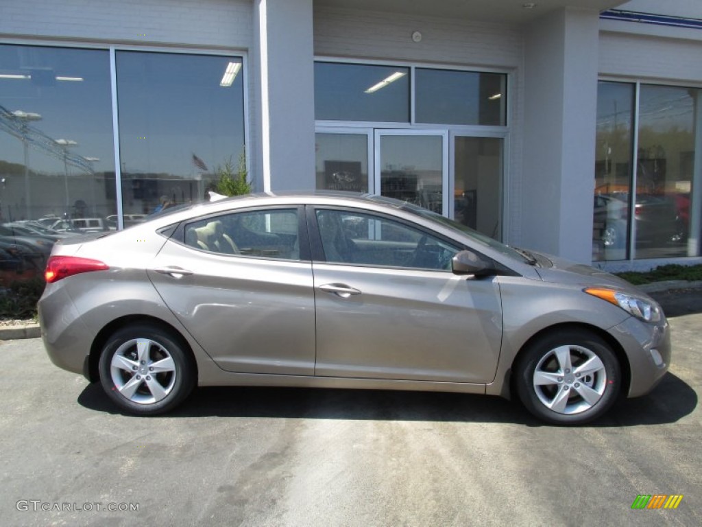 2013 Elantra GLS - Desert Bronze / Beige photo #2