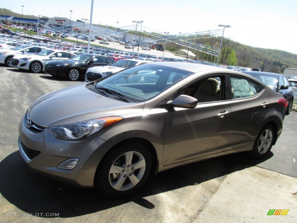 2013 Elantra GLS - Desert Bronze / Beige photo #3