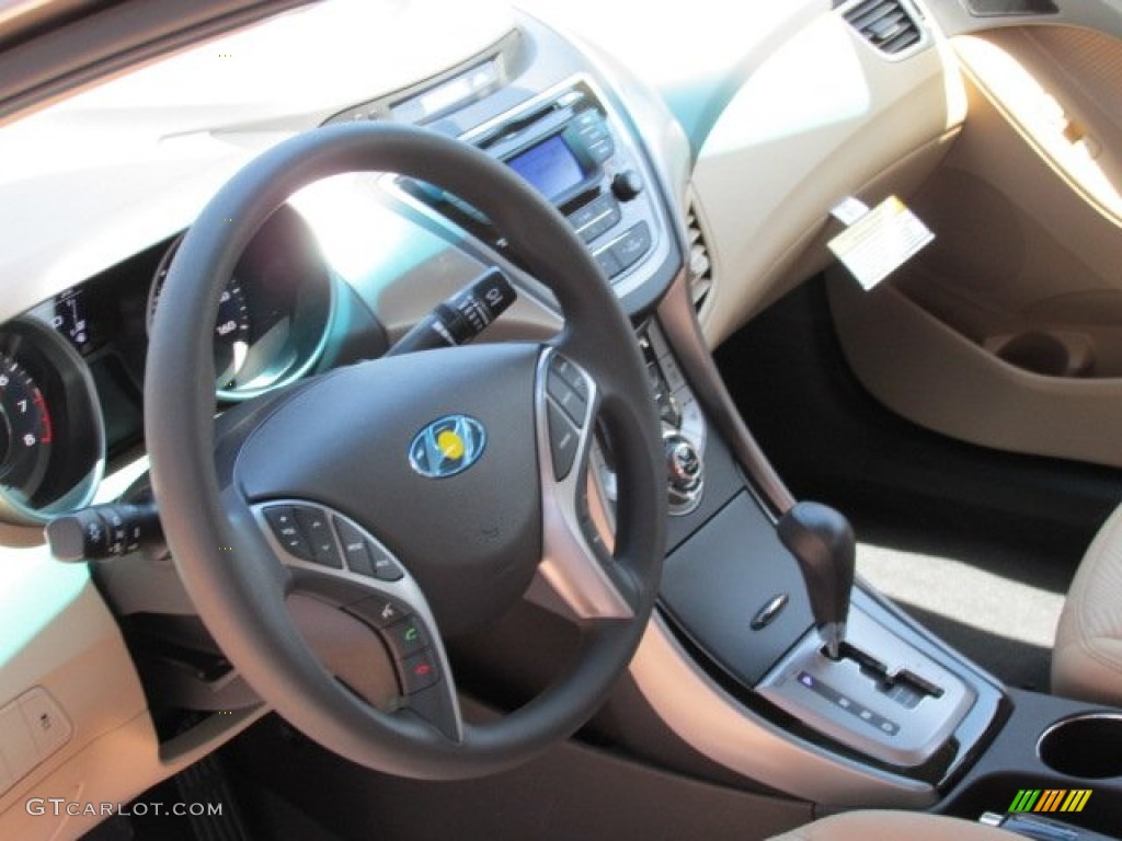 2013 Elantra GLS - Desert Bronze / Beige photo #5