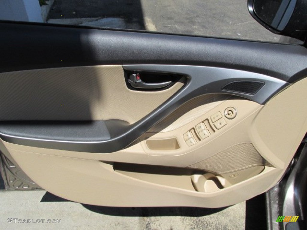 2013 Elantra GLS - Desert Bronze / Beige photo #6