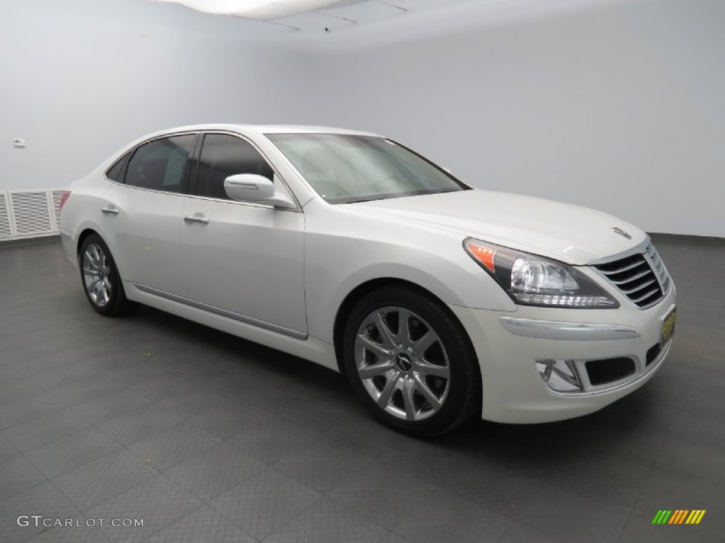 White Satin Pearl 2012 Hyundai Equus Signature Exterior Photo #80344938