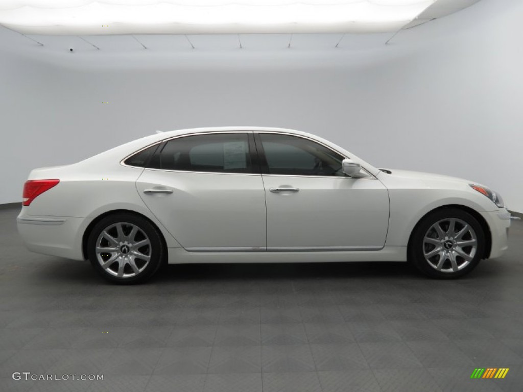White Satin Pearl 2012 Hyundai Equus Signature Exterior Photo #80344955