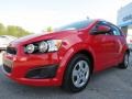 2013 Victory Red Chevrolet Sonic LS Hatch  photo #3