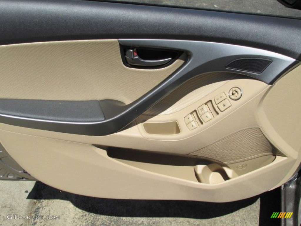 2013 Elantra GLS - Desert Bronze / Beige photo #6