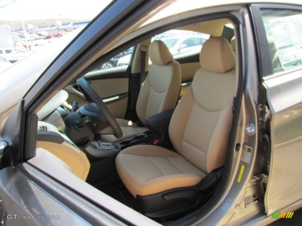 2013 Elantra GLS - Desert Bronze / Beige photo #7