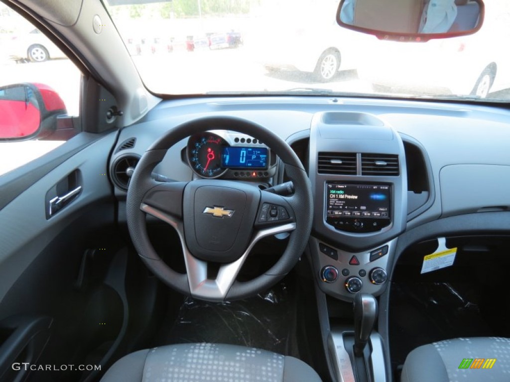 2013 Chevrolet Sonic LS Hatch Jet Black/Dark Titanium Dashboard Photo #80345387