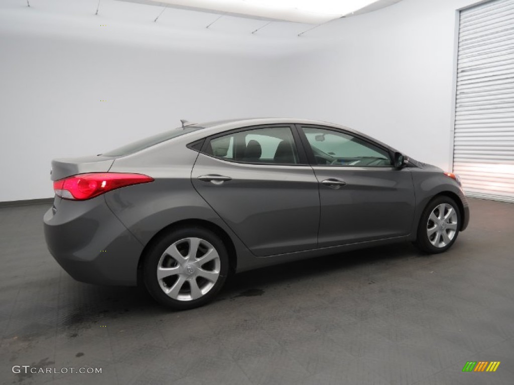2013 Elantra Limited - Harbor Gray Metallic / Gray photo #2