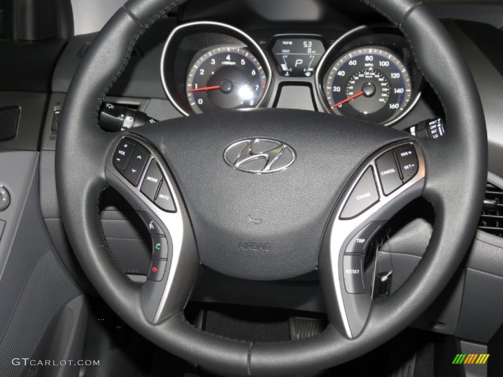 2013 Elantra Limited - Harbor Gray Metallic / Gray photo #4