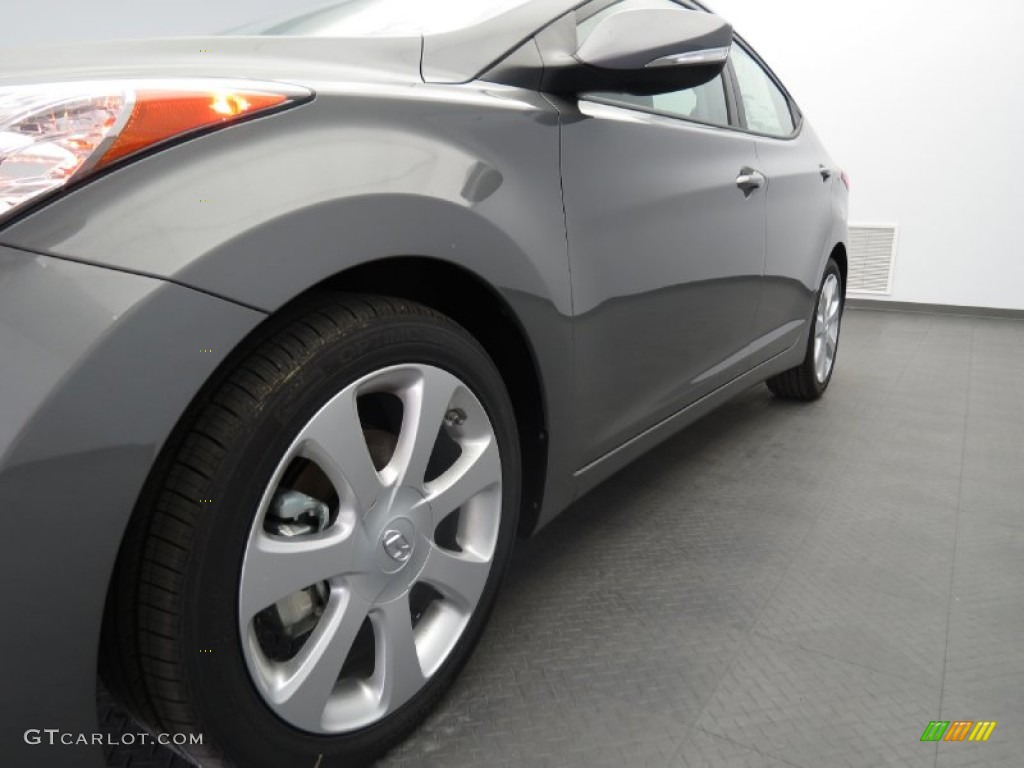 2013 Elantra Limited - Harbor Gray Metallic / Gray photo #6