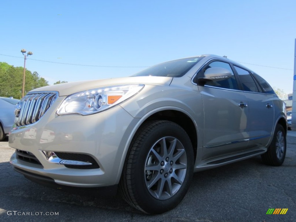 2013 Enclave Leather - Champagne Silver Metallic / Cocoa Leather photo #3