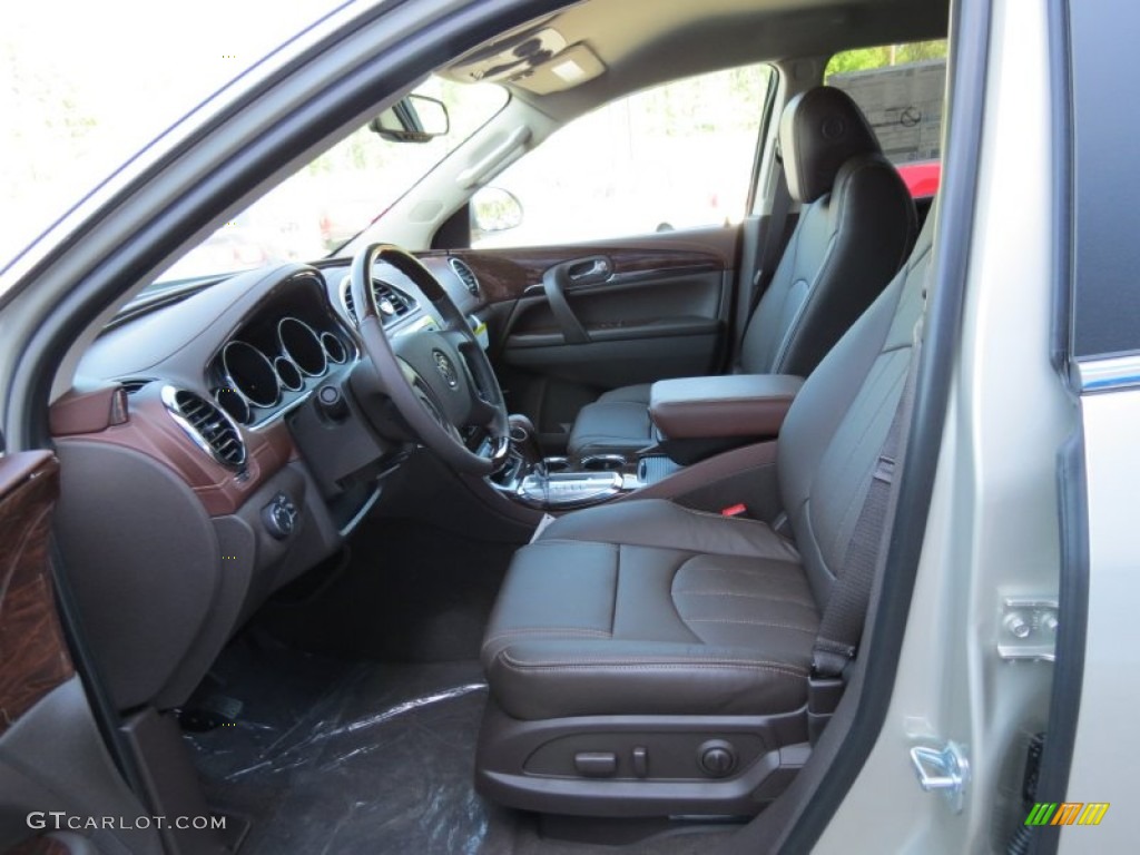 2013 Enclave Leather - Champagne Silver Metallic / Cocoa Leather photo #9