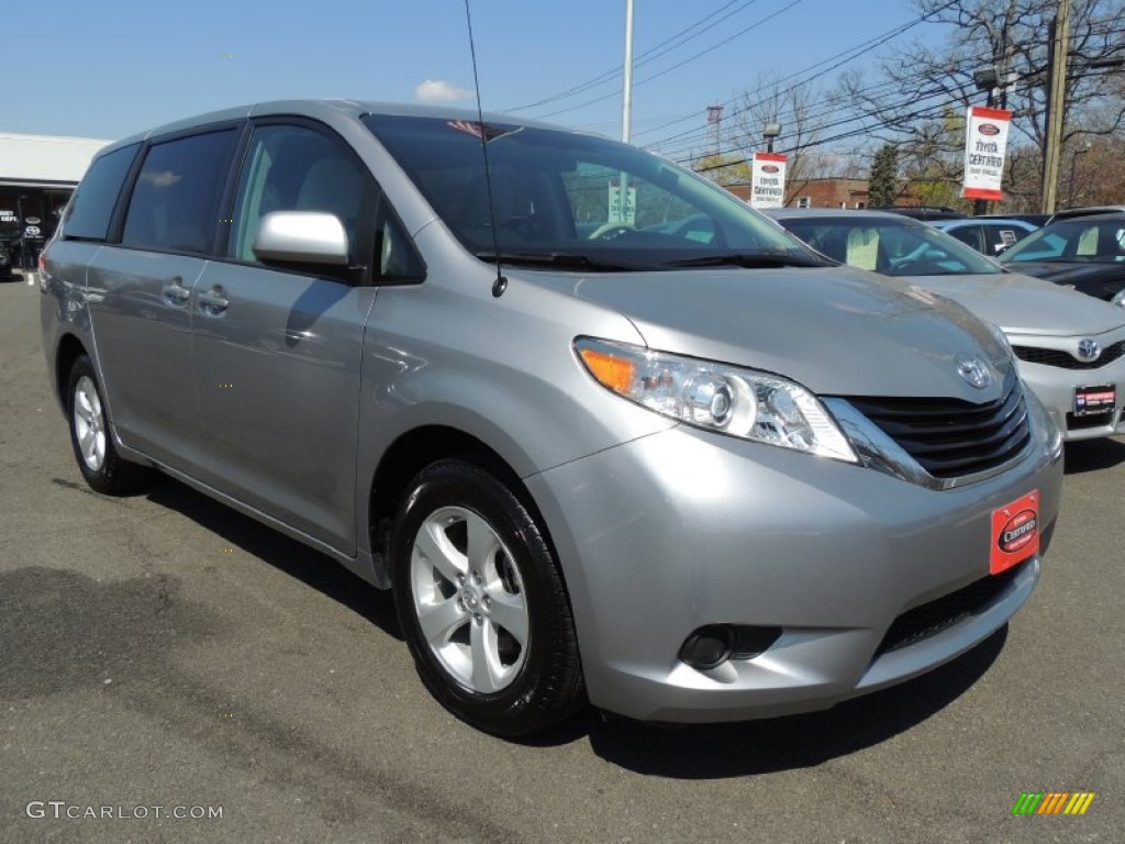 2012 Sienna  - Silver Sky Metallic / Light Gray photo #3