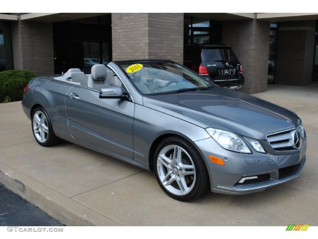 Palladium Silver Metallic 2011 Mercedes-Benz E 350 Cabriolet Exterior Photo #80347517