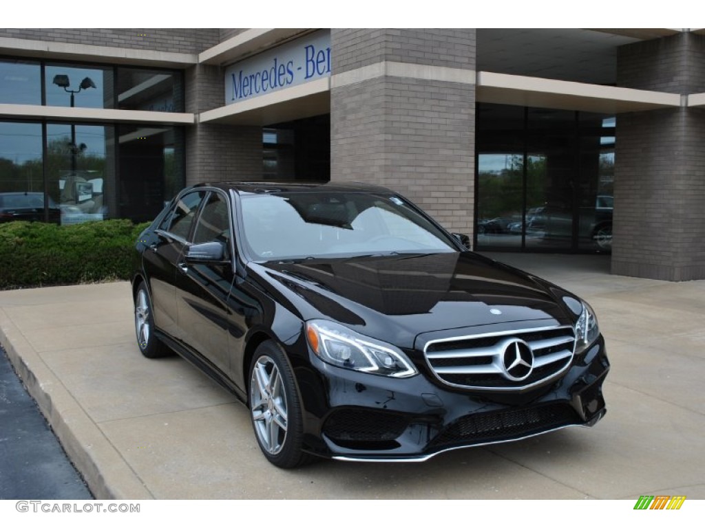 2014 E 550 4Matic Sedan - Black / Black photo #1