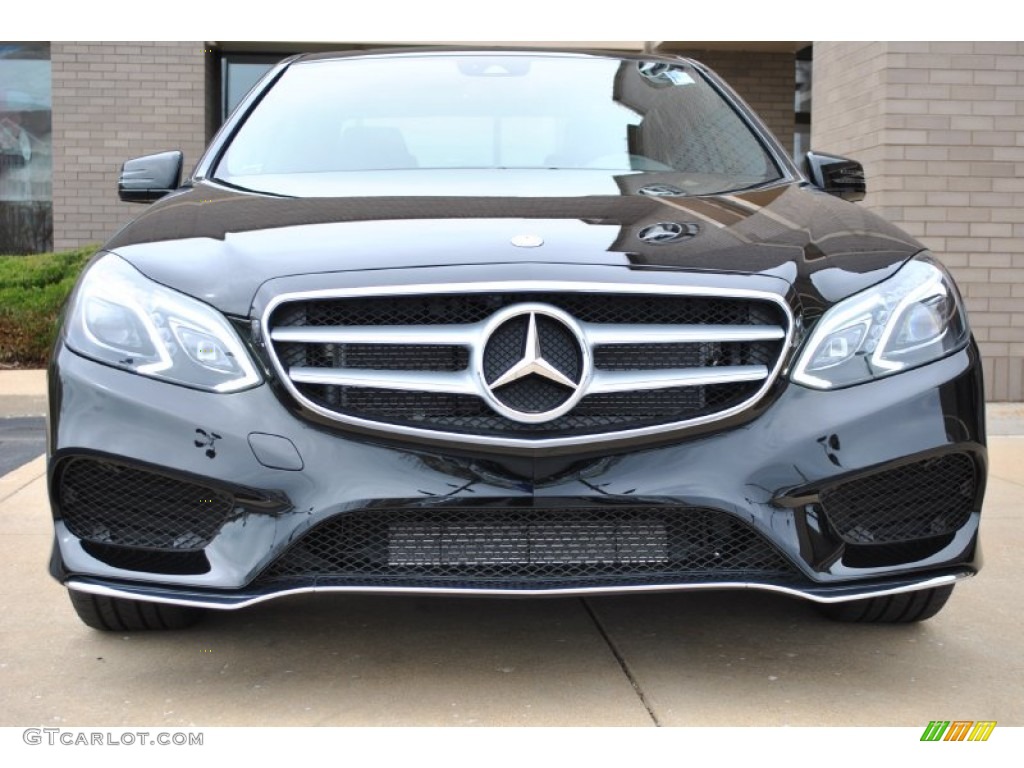 2014 E 550 4Matic Sedan - Black / Black photo #2