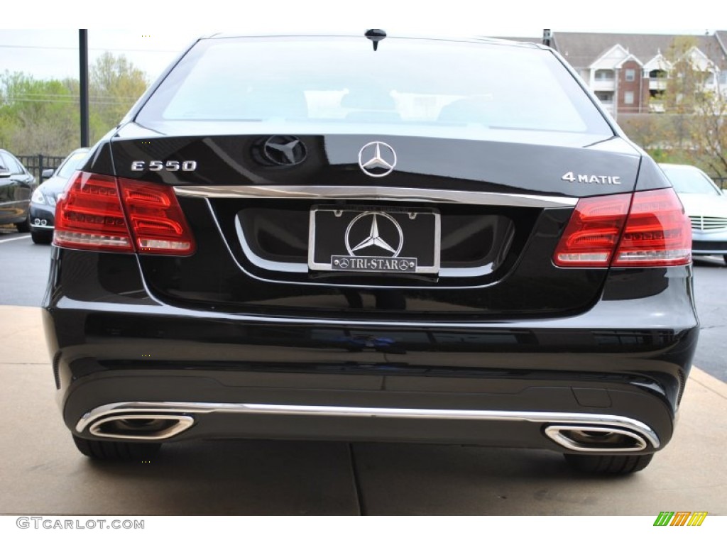 2014 E 550 4Matic Sedan - Black / Black photo #4