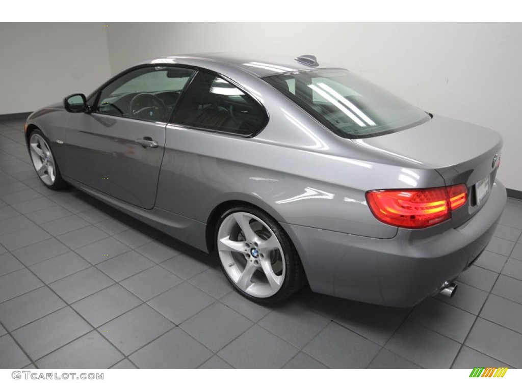 2011 3 Series 335i Coupe - Space Gray Metallic / Black photo #5