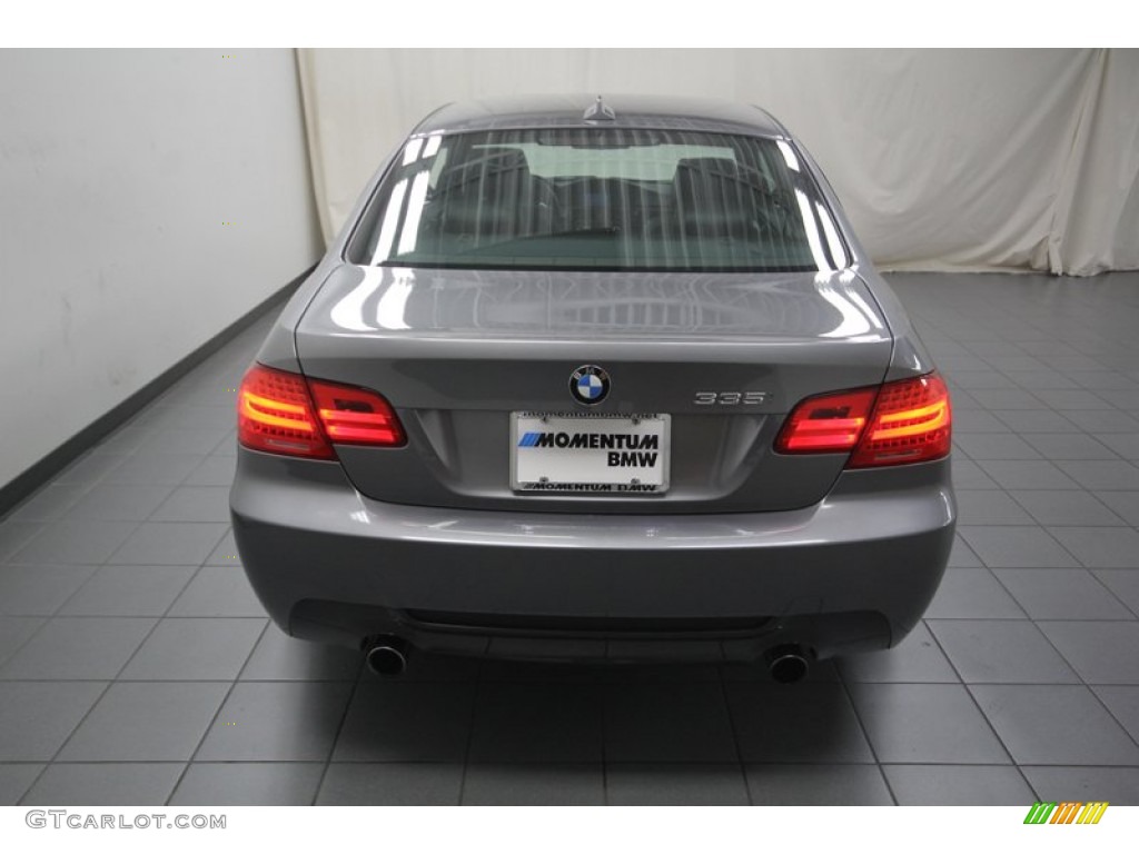 2011 3 Series 335i Coupe - Space Gray Metallic / Black photo #12