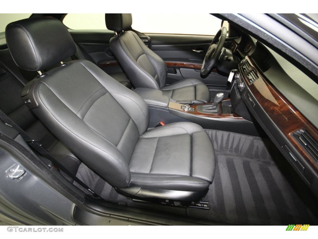 2011 3 Series 335i Coupe - Space Gray Metallic / Black photo #39