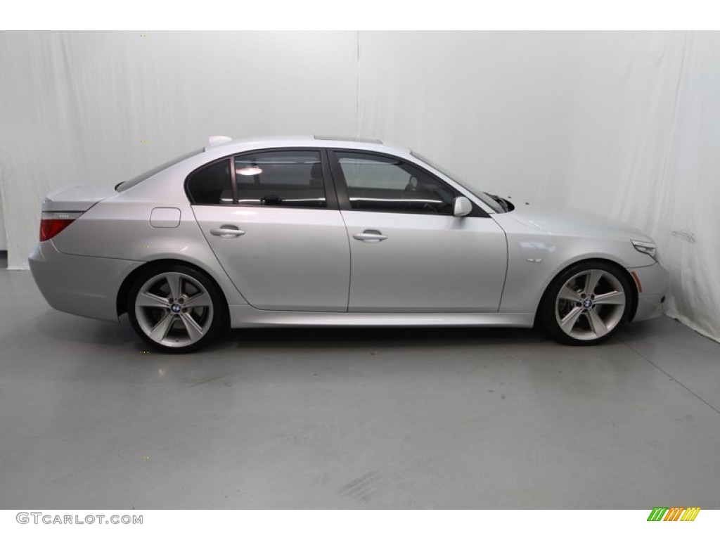 Titanium Silver Metallic 2008 BMW 5 Series 550i Sedan Exterior Photo #80348574